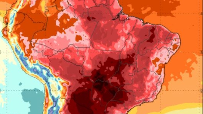 Onda de calor: Inmet prevê temperatura na casa dos 40ºC  para todo o Brasil nesta quarta-feira