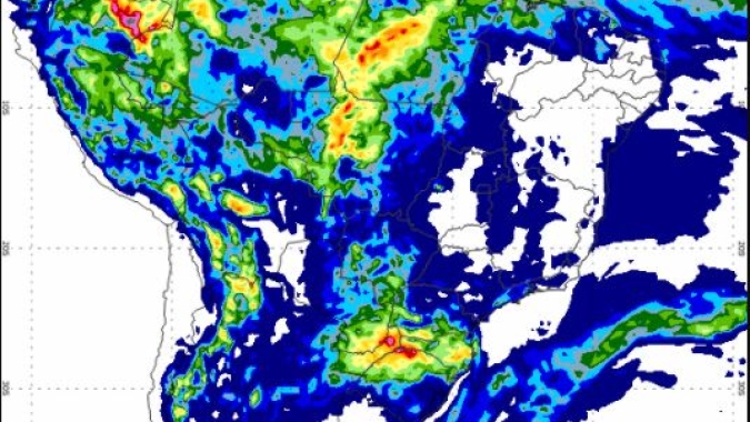 Semana começa com chuvas no Sul do Brasil e com chance de um novo ciclone extratropical