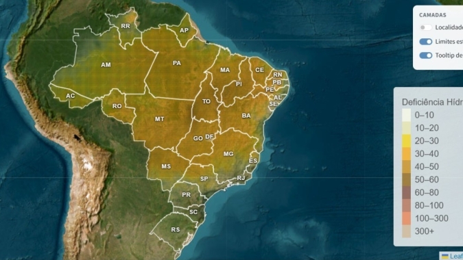 Déficit hídrico ameaça lavouras no Centro-Norte e acende alerta para o produtor