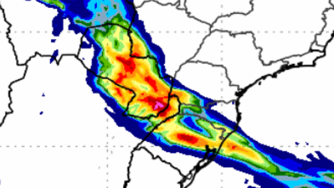 Áreas de Mato Grosso Sul, Paraná e Rio Grande do Sul têm alerta para tempestade