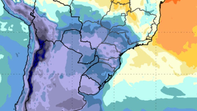 Nova frente fria deve reduzir temperaturas no Sul e Sudeste no final de semana, mostra Inmet