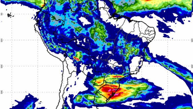 Frente fria avança pelo Sul e Sudeste e provoca alertas de tempestade e chuva intensa neste fim de semana