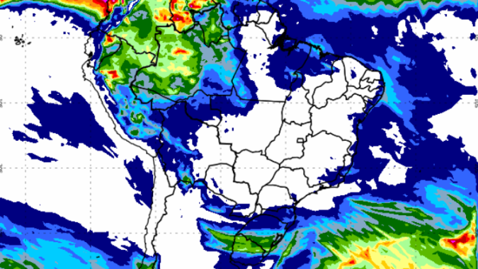 Chuvas se concentram no Norte e em áreas do Sul, enquanto maior parte do Brasil segue com tempo seco