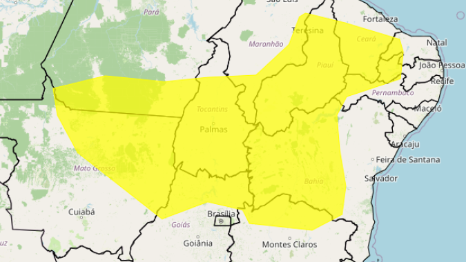 Áreas de 12 estados têm tempo seco e baixa umidade nesta quinta-feira