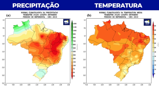 Inmet divulga projeção agroclimática para o inverno de 2026