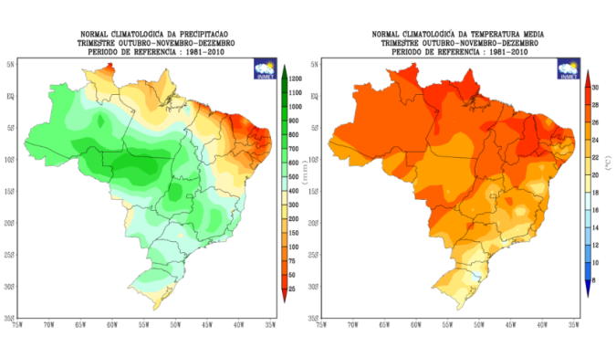 Início da Primavera: Inmet prevê retorno gradual das chuvas e destaca influência no plantio 2025/26