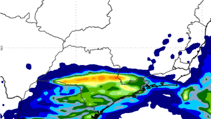 Frente fria deve provocar chuva em São Paulo e avançar para áreas de Minas Gerais e do Rio de Janeiro