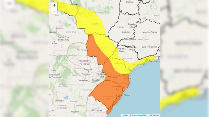 Fim de semana deve registrar declínio de temperatura em áreas do Sul, Sudeste, Centro-Oeste e Norte