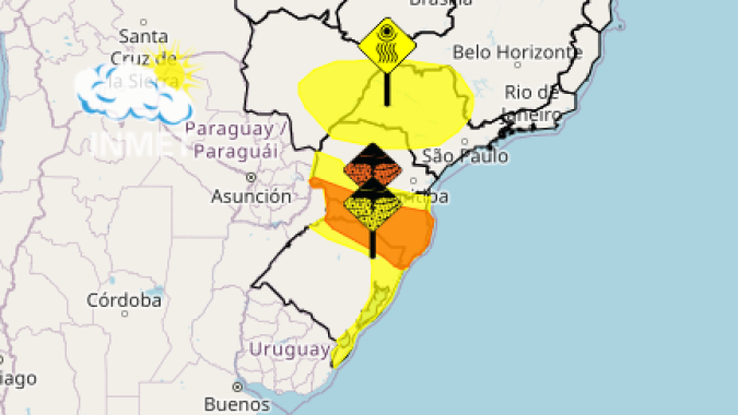 Fim de semana tem baixa umidade em SP, MG, MS e PR e alerta de tempestade da Região Sul
