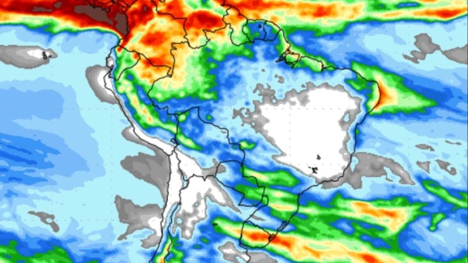 NOAA: Bloqueio pode perder força e chuva avançar para algumas áreas ainda nesta semana