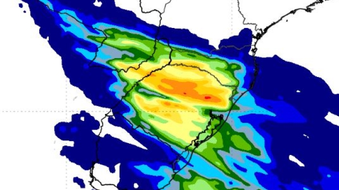 Final de semana terá nova rodada para o Sul do Brasil e permanência de ar seco na região central