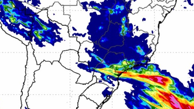 Frente fria avança para o Sudeste e Inmet emite alerta de chuvas intensas em SP e MG