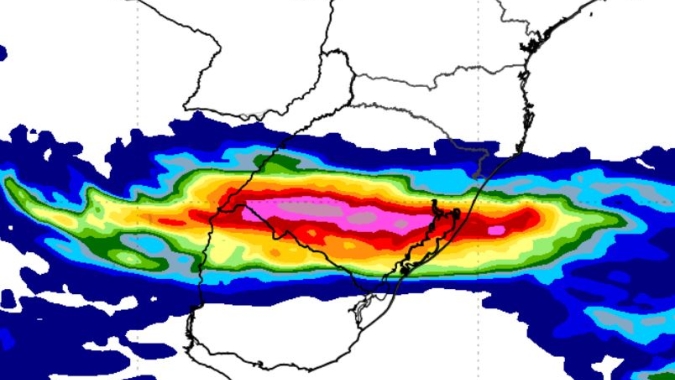 Nova rodada de chuva deixa RS em alerta para volumes expressivos; restante do BR segue seco