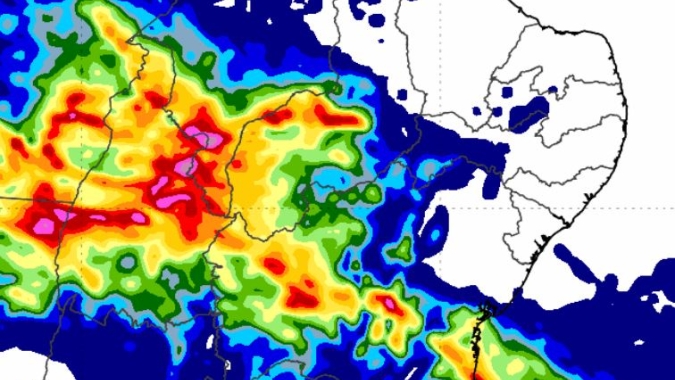 Chuva dá trégua no Centro-Sul do Brasil e avança com intensidade para o Matopiba