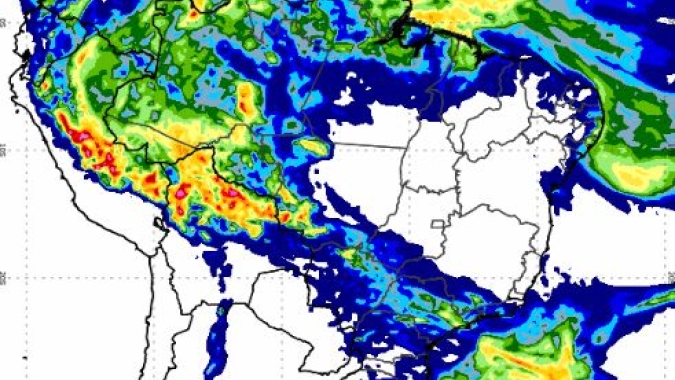 Áreas de instabilidade ainda favorecem chuvas intensas em áreas do Sudeste e Centro-Oeste