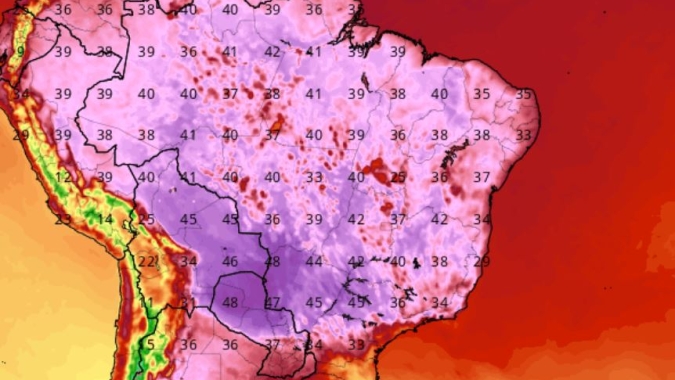 Alerta vermelho de onda de calor: Máximas na casa de 40ºC são previstas em várias regiões do Brasil