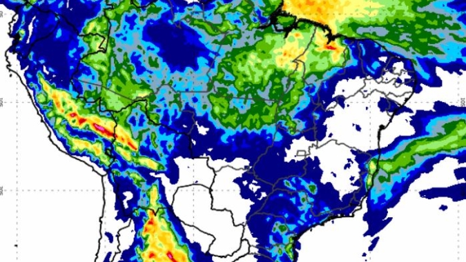 Ar quente e úmido favorece temporal em várias regiões do Brasil nesta terça-feira