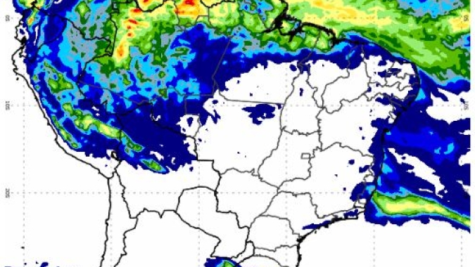 Próximas 24 horas ainda serão de bastante chuva no Sul e tempo muito seco na região Central do BR