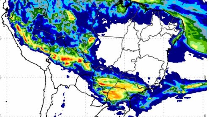 Inmet: Áreas de instabilidade colocam Centro-Sul do Brasil em alerta para chuvas intensas