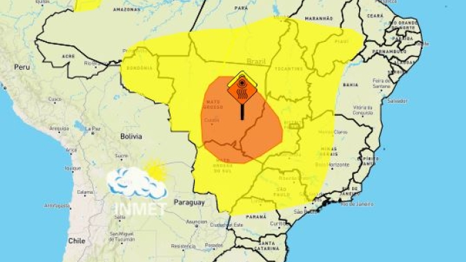 Massa de ar seco intensa: Brasil Central todo em alerta para baixa umidade relativa do ar nesta 4ª