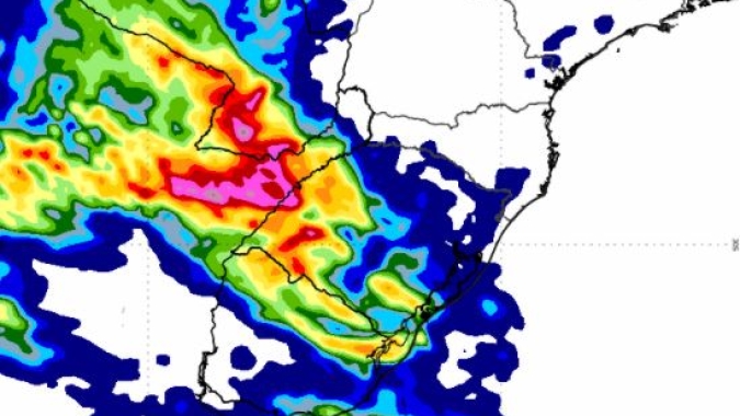 Depois de 15 dias, chuvas retornam para o Sul e deixam região em alerta para tempestade e granizo
