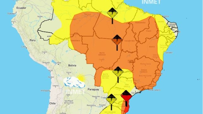 Inmet: Dezembro começa com todo Brasil em alerta para chuvas intensas e volumes expressivos