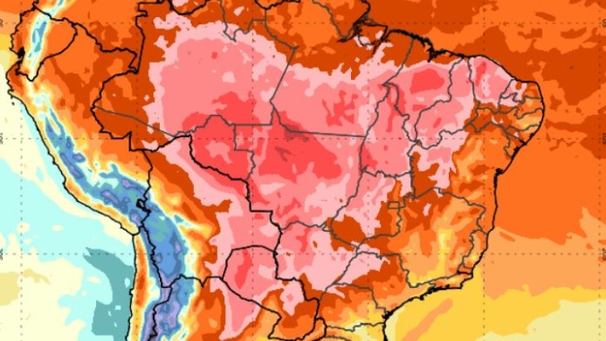 Previsão: Terça-feira com elevação nas temperaturas e baixa umidade relativa do ar em boa parte do país