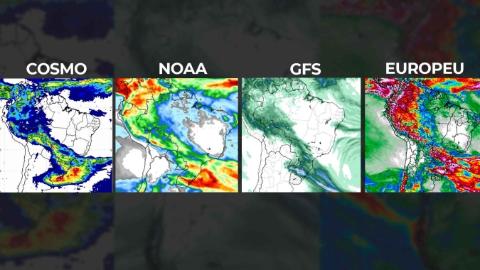 Principais modelos meteorológicos vão consolidando quebra do bloqueio atmosférico na próxima semana