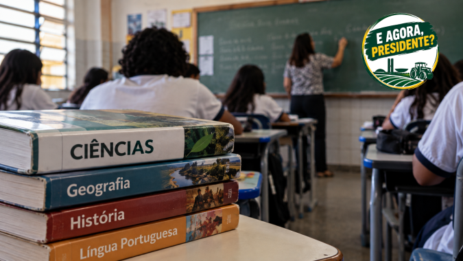 Agro cobra mudança nos livros escolares: “Aluno não pode aprender sobre um Brasil que já não existe”