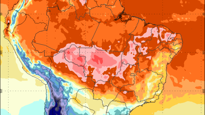 Temperaturas sobem em todo o sul do país e chuvas volumosas retornam a partir de sexta-feira