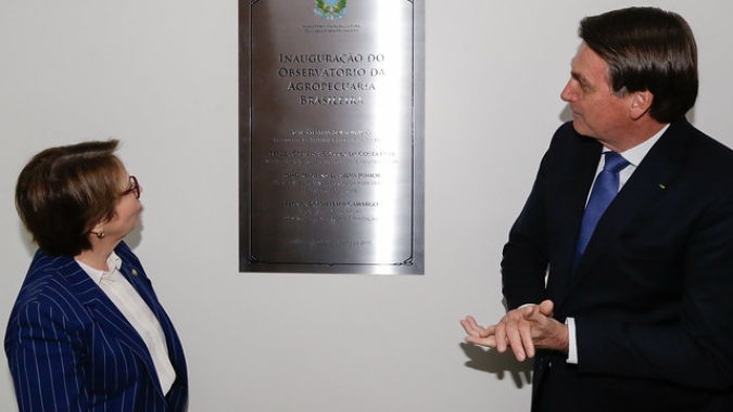 Bolsonaro reafirma apoio a Paulo Guedes, Teresa Cristina e Tarciso Gomes