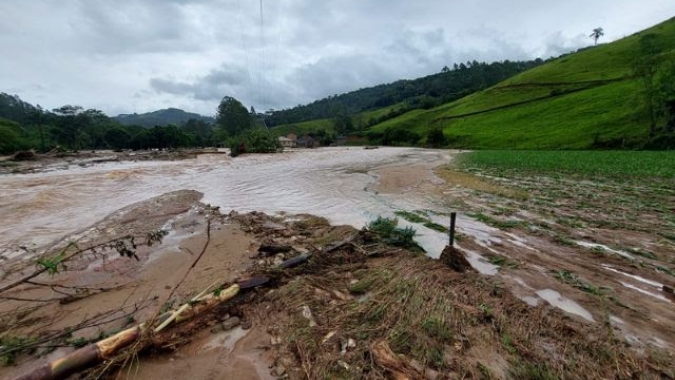 SC e ES fazem levantamento para avaliar condições das áreas de produção agrícola após chuvas intensas