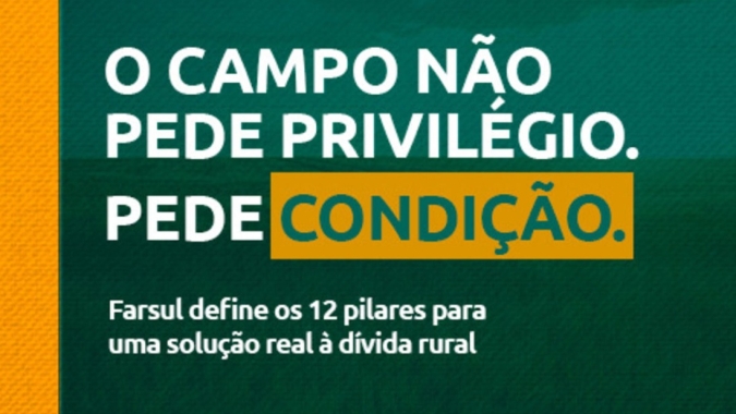 Farsul define pilares para securitização da dívida rural de R$ 171 bi