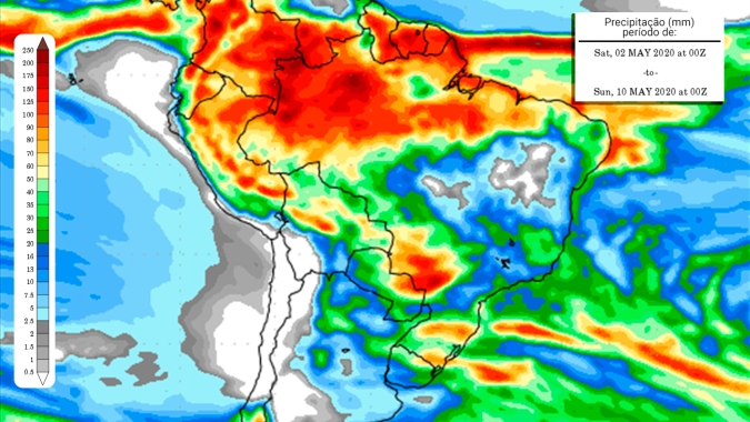 Chuvas no Sul depois do dia 1.o, e estiagem avança sobre o Brasil Central, prevê o Inmet