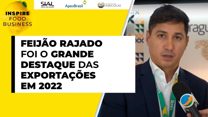 Feijão rajado foi o grande destaque das exportações em 2022, alcançando valores médios de R$300/ saca
