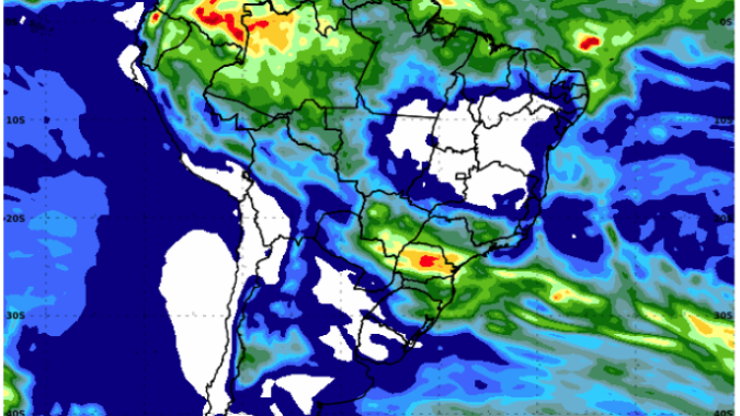 Inmet: Chuva persiste no Norte e ganha força no Sul e Sudeste