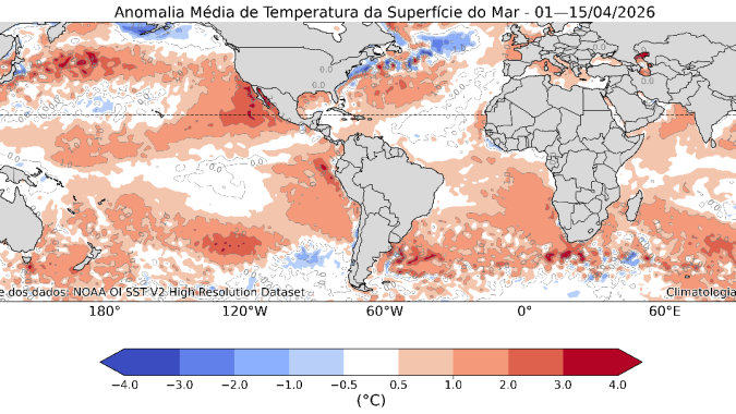 Inmet: Previsões recentes apontam novo aumento da probabilidade do El Niño em 2026