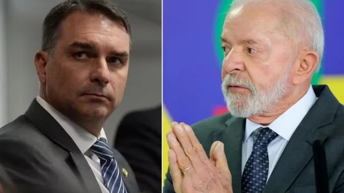 Lula tem 49,2% das intenções de voto contra 42,9% de Flávio Bolsonaro em 2º turno, mostra pesquisa Atlas