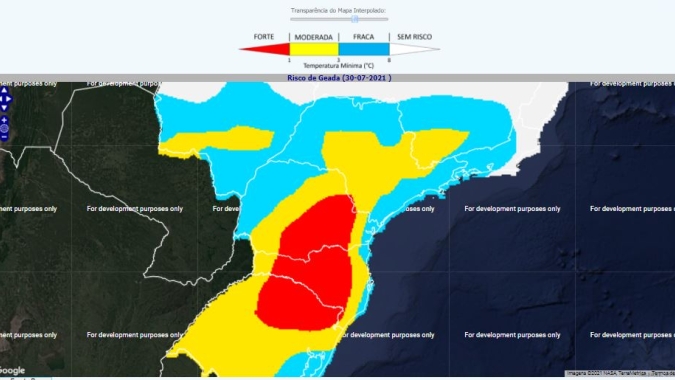 Previsão: Massa de ar frio continua avançando, mas dia mais severo será na sexta-feira
