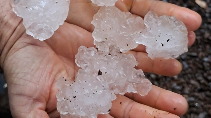 Granizo e chuva forte causam estragos e preocupam produtores em Santa Catarina