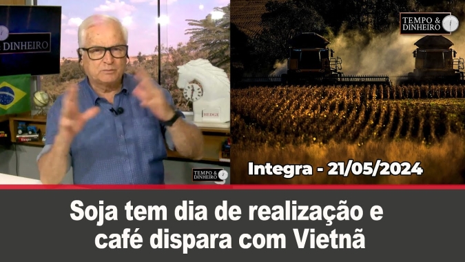 Soja tem dia de realização e café dispara com Vietnã. Leilão de arroz é suspenso. Chuvas voltam