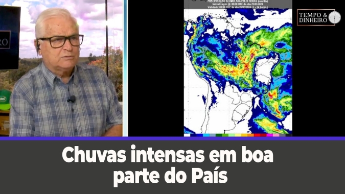 Chuvas intensas em boa parte do País e acima do normal principalmente em estados do Nordeste