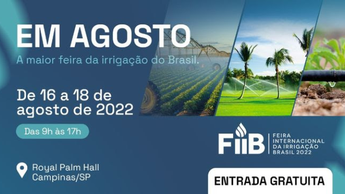 Fiib 2022 apresenta soluções de irrigação na medida certa com tecnologias inovadoras