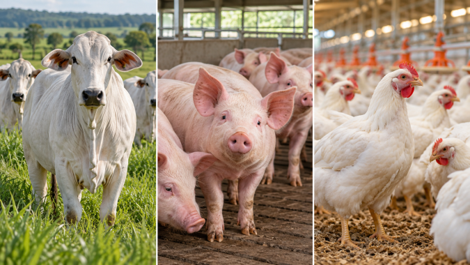 Carne bovina ganha competitividade em setembro, mas segue mais cara frente a frango e suíno