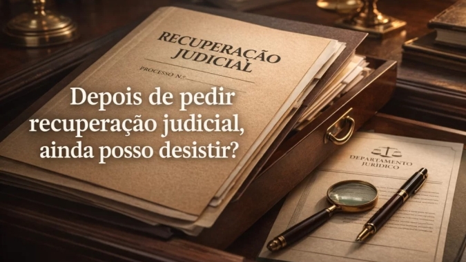 Depois de pedir recuperação judicial, ainda posso desistir?