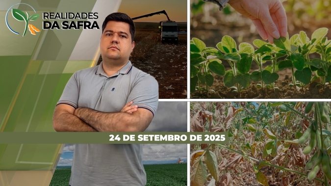 Campo Mourão/PR recebeu chuvas a avança com plantio da soja, enquanto São Paulo ainda aguarda precipitações