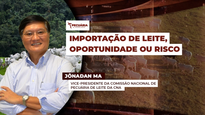 Cenário interno desafiador, com oferta de leite crescente,  pode se complicar ainda mais com as importações