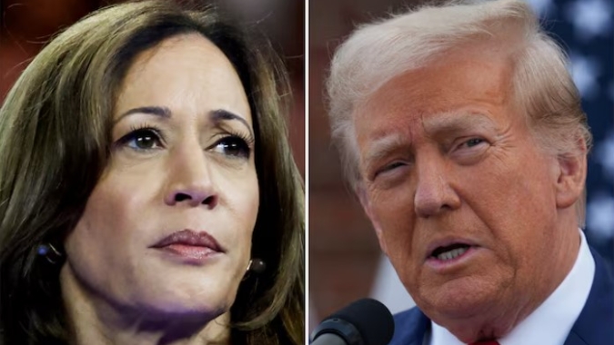 Pesquisas mostram Kamala e Trump empatados em nível nacional, com disputa acirrada na Pensilvânia