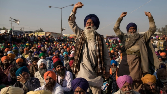 Agricultores indianos rejeitam preço mínimo oferecido pelo governo
