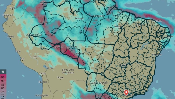 Ciclone ganha força e provoca virada no tempo em várias regiões do Brasil